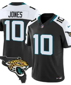 Jacksonville Jaguars Nike Florida Patch Vapor Stitched Jersey - Black - Image 3