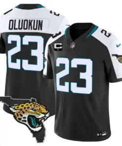 Jacksonville Jaguars Nike Florida Patch Vapor Stitched Jersey - Black - Image 7