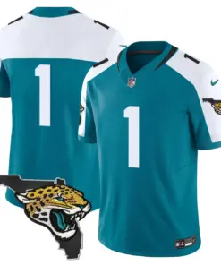 Jacksonville Jaguars Nike Florida Patch Vapor Stitched Jersey - Black - Image 16