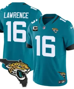 Jacksonville Jaguars Nike Florida Patch Vapor Stitched Jersey - Black - Image 18