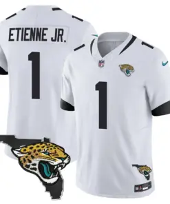 Jacksonville Jaguars Nike Florida Patch Vapor Stitched Jersey - Black - Image 28