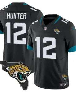 Jacksonville Jaguars Nike Florida Patch Vapor Stitched Jersey - Black - Image 33