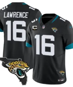 Jacksonville Jaguars Nike Florida Patch Vapor Stitched Jersey - Black - Image 34