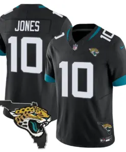 Jacksonville Jaguars Nike Florida Patch Vapor Stitched Jersey - Black - Image 35
