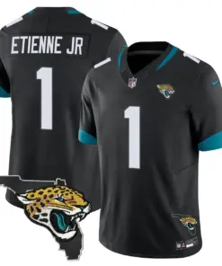 Jacksonville Jaguars Nike Florida Patch Vapor Stitched Jersey - Black - Image 36