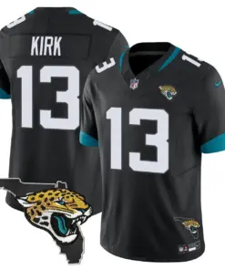 Jacksonville Jaguars Nike Florida Patch Vapor Stitched Jersey - Black - Image 37