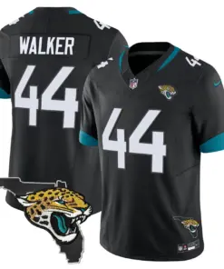 Jacksonville Jaguars Nike Florida Patch Vapor Stitched Jersey - Black - Image 38
