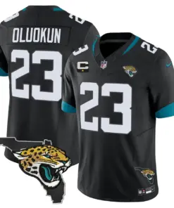 Jacksonville Jaguars Nike Florida Patch Vapor Stitched Jersey - Black - Image 39