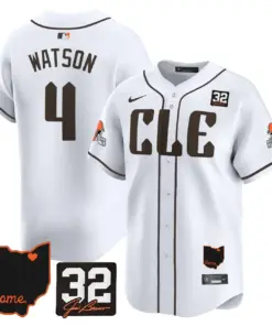 Sanders Cleveland Browns Nike Home Patch Jim Vapor Premier Limited Stitched Jersey - Anthracite - Image 13
