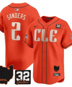 Sanders Cleveland Browns Nike Home Patch Jim Vapor Premier Limited Stitched Jersey - Anthracite - Image 21