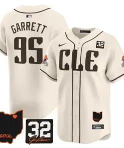 Sanders Cleveland Browns Nike Home Patch Jim Vapor Premier Limited Stitched Jersey - Anthracite - Image 36