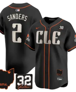 Sanders Cleveland Browns Nike Home Patch Jim Vapor Premier Limited Stitched Jersey - Anthracite - Image 41