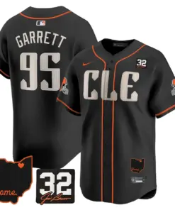 Sanders Cleveland Browns Nike Home Patch Jim Vapor Premier Limited Stitched Jersey - Anthracite - Image 46