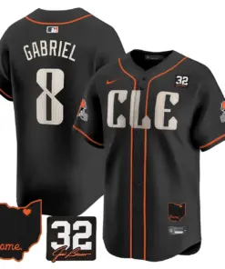 Sanders Cleveland Browns Nike Home Patch Jim Vapor Premier Limited Stitched Jersey - Anthracite - Image 49