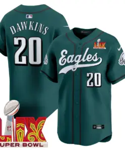 Philadelphia Eagles Nike Super Bowl LIX Vapor Stitched Jersey - Dark Green - Image 7