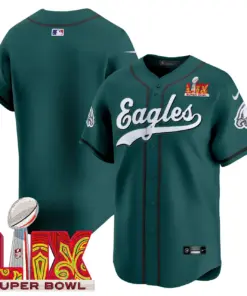 Philadelphia Eagles Nike Super Bowl LIX Vapor Stitched Jersey - Dark Green - Image 10