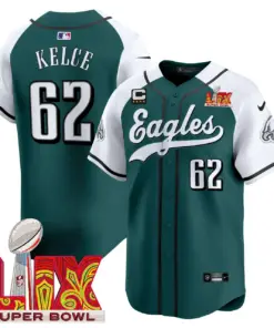 Philadelphia Eagles Nike Super Bowl LIX Vapor Stitched Jersey - Dark Green - Image 33