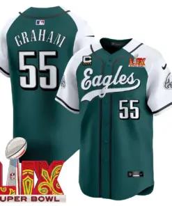Philadelphia Eagles Nike Super Bowl LIX Vapor Stitched Jersey - Dark Green - Image 36