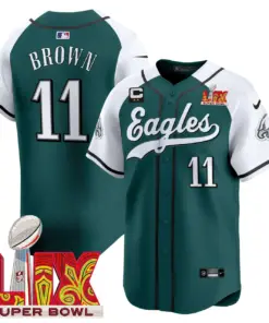 Philadelphia Eagles Nike Super Bowl LIX Vapor Stitched Jersey - Dark Green - Image 38