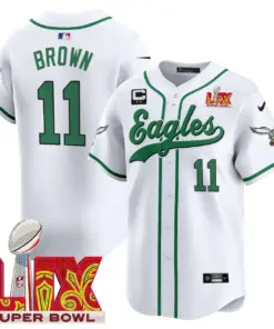Philadelphia Eagles Nike Super Bowl LIX Vapor Stitched Jersey - Dark Green - Image 58
