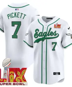 Philadelphia Eagles Nike Super Bowl LIX Patch Vapor Stitched Jersey - Kelly Green - Image 13