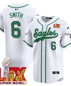 Philadelphia Eagles Nike Super Bowl LIX Patch Vapor Stitched Jersey - Kelly Green - Image 16