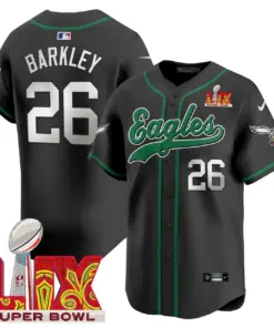 Philadelphia Eagles Nike Super Bowl LIX Patch Vapor Stitched Jersey - Kelly Green - Image 23