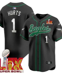 Philadelphia Eagles Nike Super Bowl LIX Patch Vapor Stitched Jersey - Kelly Green - Image 25