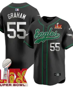 Philadelphia Eagles Nike Super Bowl LIX Patch Vapor Stitched Jersey - Kelly Green - Image 29