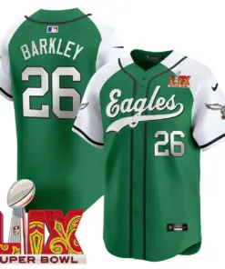 Philadelphia Eagles Nike Super Bowl LIX Patch Vapor Stitched Jersey - Kelly Green - Image 34