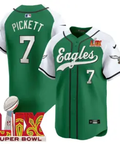 Philadelphia Eagles Nike Super Bowl LIX Patch Vapor Stitched Jersey - Kelly Green - Image 35