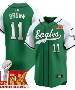 Philadelphia Eagles Nike Super Bowl LIX Patch Vapor Stitched Jersey - Kelly Green - Image 42