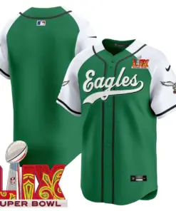 Philadelphia Eagles Nike Super Bowl LIX Patch Vapor Stitched Jersey - Kelly Green - Image 44