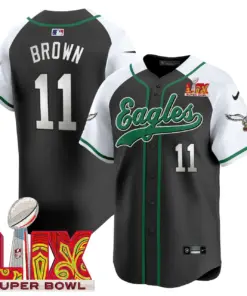 Philadelphia Eagles Nike Super Bowl LIX Patch Vapor Stitched Jersey - Kelly Green - Image 53