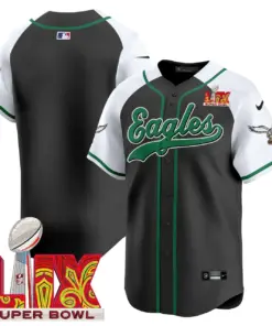 Philadelphia Eagles Nike Super Bowl LIX Patch Vapor Stitched Jersey - Kelly Green - Image 55