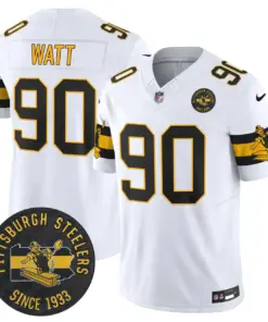 Pittsburgh Steelers Nike Throwback 1933 Patch Vapor Limited Stitched Jersey - Black - Image 12