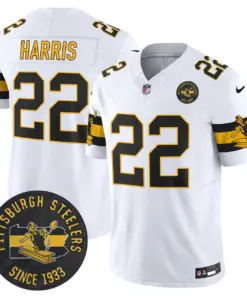 Pittsburgh Steelers Nike Throwback 1933 Patch Vapor Limited Stitched Jersey - Black - Image 14