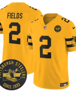 Pittsburgh Steelers Nike Throwback 1933 Patch Vapor Limited Stitched Jersey - Black - Image 21