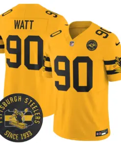 Pittsburgh Steelers Nike Throwback 1933 Patch Vapor Limited Stitched Jersey - Black - Image 22