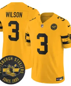 Pittsburgh Steelers Nike Throwback 1933 Patch Vapor Limited Stitched Jersey - Black - Image 29