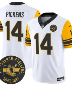 Pittsburgh Steelers Nike 1962 Throwback Est. 1933 Patch Vapor Limited Stitched Jersey - Anthracite - Image 13