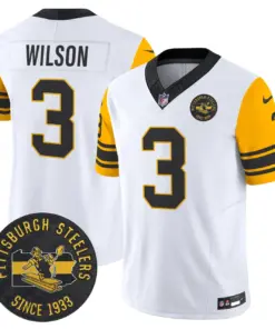Pittsburgh Steelers Nike 1962 Throwback Est. 1933 Patch Vapor Limited Stitched Jersey - Anthracite - Image 19
