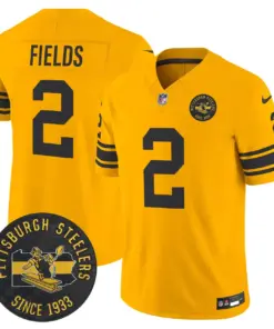 Pittsburgh Steelers Nike 1962 Throwback Est. 1933 Patch Vapor Limited Stitched Jersey - Anthracite - Image 21