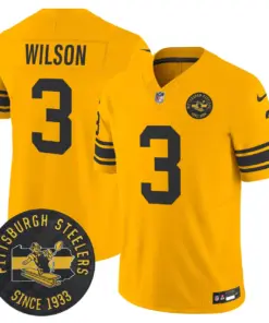 Pittsburgh Steelers Nike 1962 Throwback Est. 1933 Patch Vapor Limited Stitched Jersey - Anthracite - Image 29