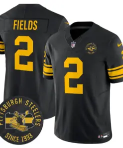 Pittsburgh Steelers Nike 1962 Throwback Est. 1933 Patch Vapor Limited Stitched Jersey - Anthracite