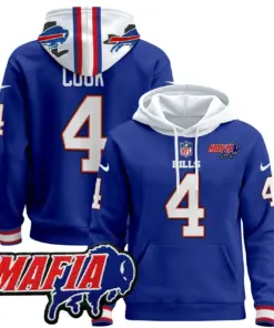 Alternative view of Allen Buffalo Bills Nike 2024 Mafia Patch Pullover Hoodie - Royal Blue