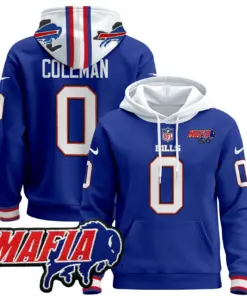 Allen Buffalo Bills Nike 2024 Mafia Patch Pullover Hoodie - Royal Blue - Image 6