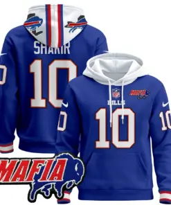 Allen Buffalo Bills Nike 2024 Mafia Patch Pullover Hoodie - Royal Blue - Image 7