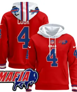 Allen Buffalo Bills Nike 2024 Mafia Patch Pullover Hoodie - Royal Blue - Image 10