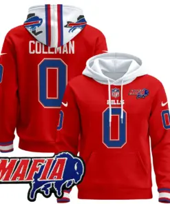 Allen Buffalo Bills Nike 2024 Mafia Patch Pullover Hoodie - Royal Blue - Image 14
